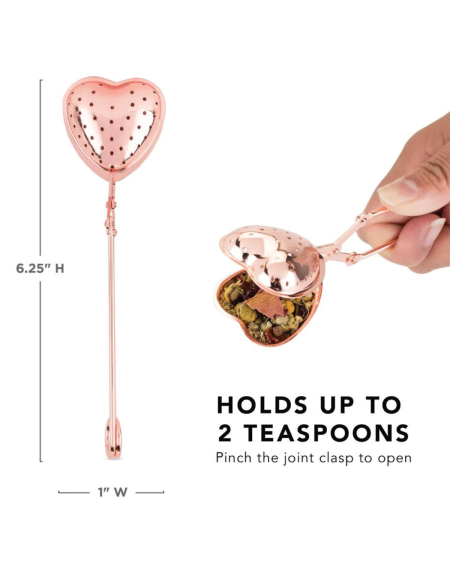 Heart Tea Infuser - Rose Gold | Pinky Up