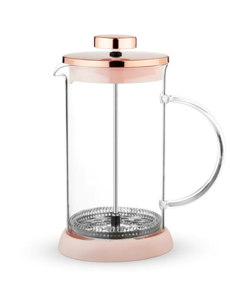 Riley Mini Souk Glass Tea Press Pot - Rose Gold | Pinky Up