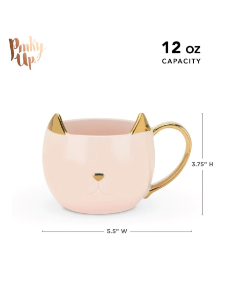 Chloe Cat Mug - Pink Cat | Pinky Up