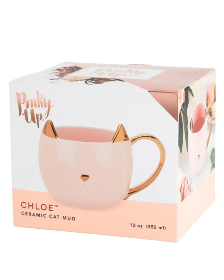 Chloe Cat Mug - Pink Cat | Pinky Up