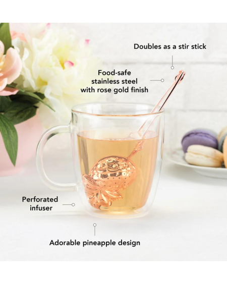 Pineapple Tea Infuser - Rose Gold | Pinky Up