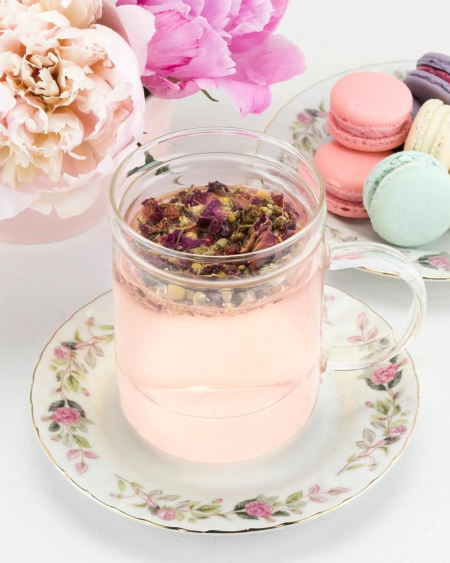 Blake Glass Tea Infuser Mug | Pinky Up