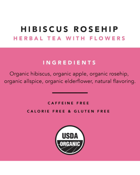 Hibiscus Rosehip Loose Leaf Tea - 100g | Pinky Up
