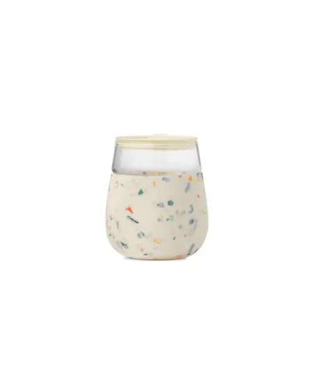 Porter Insulated Wine Glass - Cream Terrazzo | W & P