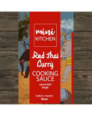Red Thai Curry Cooking Sauce - 500ml - Made in Edmonton | Mini Kitchen