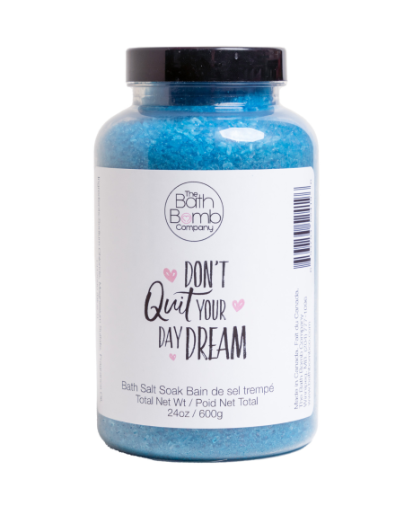 Bath Salts - Don't Quit your Daydream - Made in Winnipeg | The Bath Bomb Co.