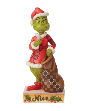 Two-Sided Naughty/Nice Grinch - Jim Shore