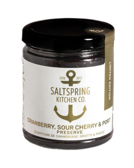 Cranberry, Sour Cherry & Port Preserve - Locally Made in Salt Spring Island | Saltspring Kitchen Co.