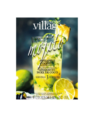 Pineapple Coconut Mojito Cocktail Mix - Made in Quebec | Gourmet Du Village