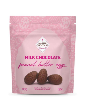 8 Milk Peanut Butter Eggs - Made in Calgary | Master Chocolat Bernard