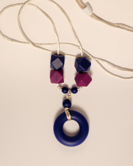 Blue Ring Necklace | Chews Me Chewlery