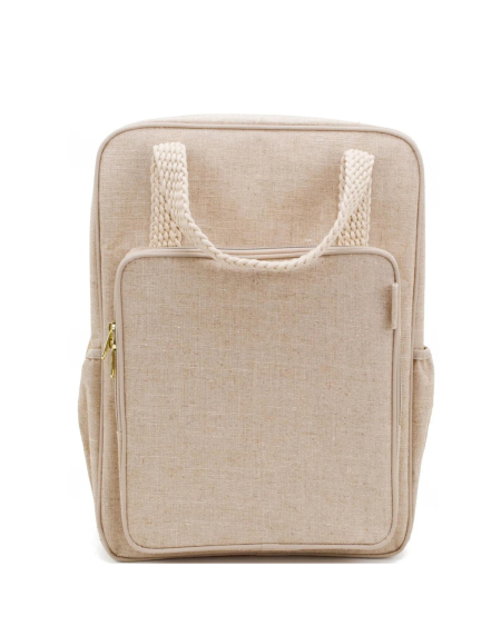 All-Day Backpack - Natural Linen | So Young